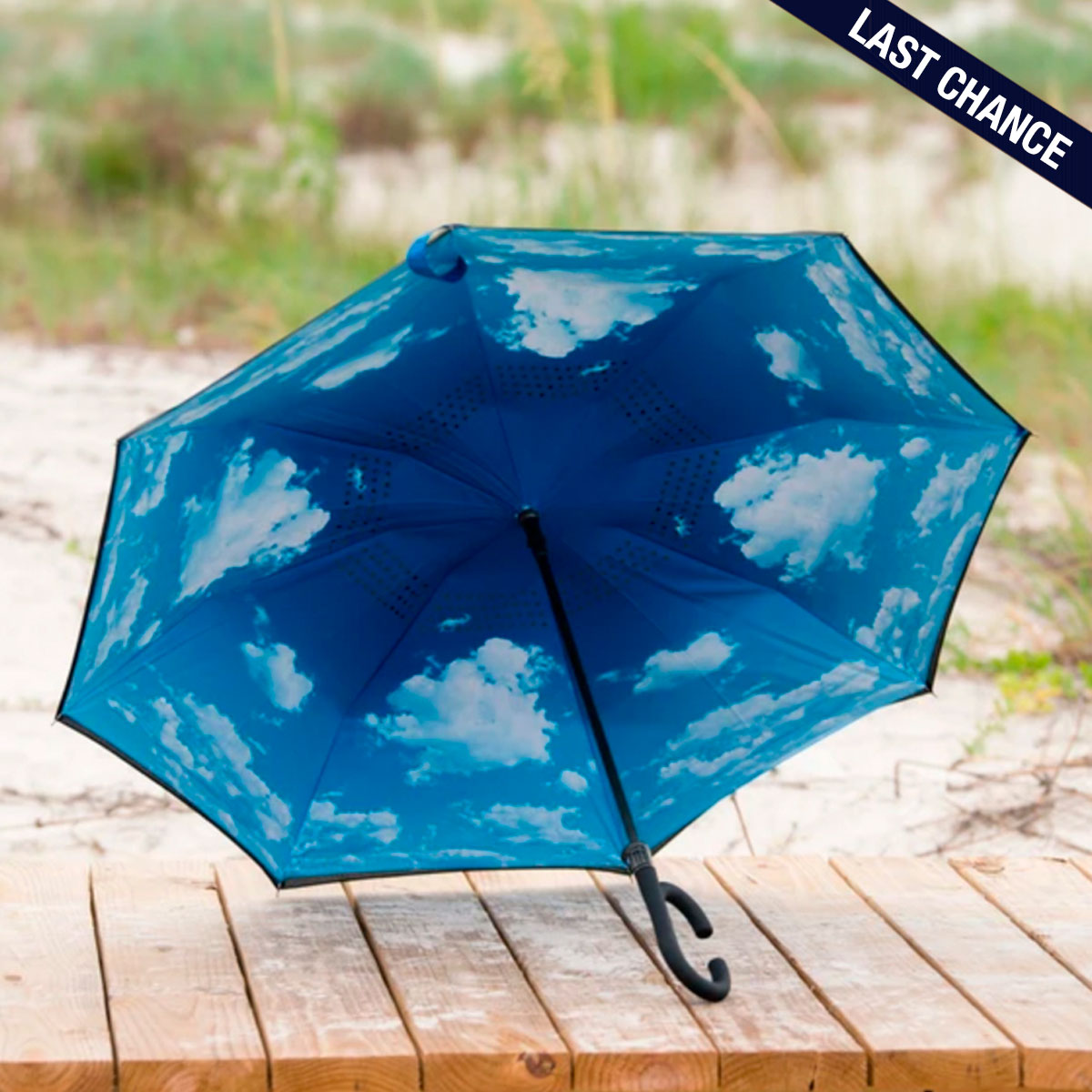 Wolf Head Reversible Umbrella