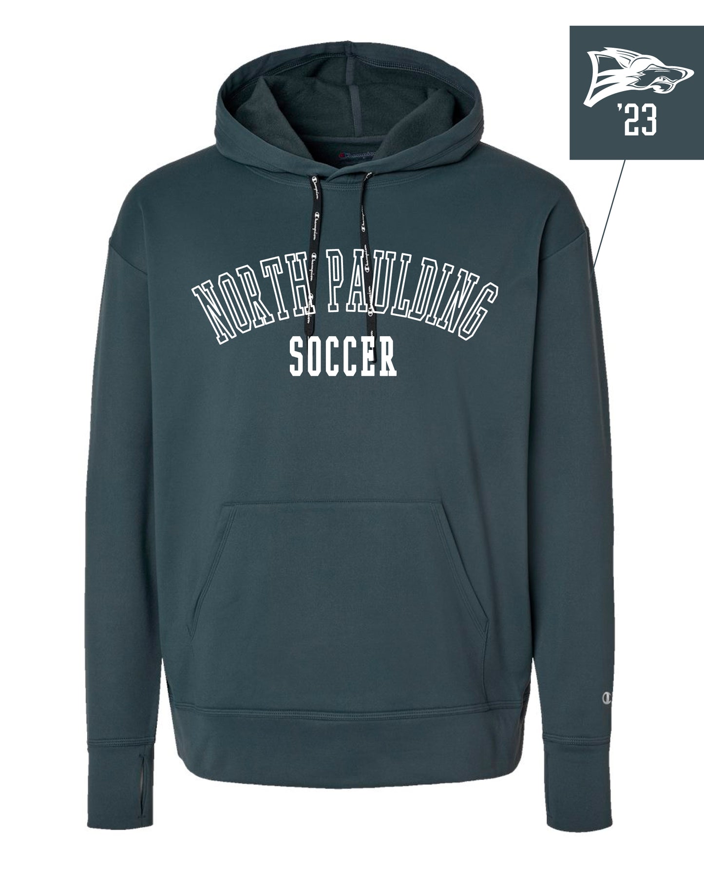North Soccer Champion Sport Hooded Sweatshirt